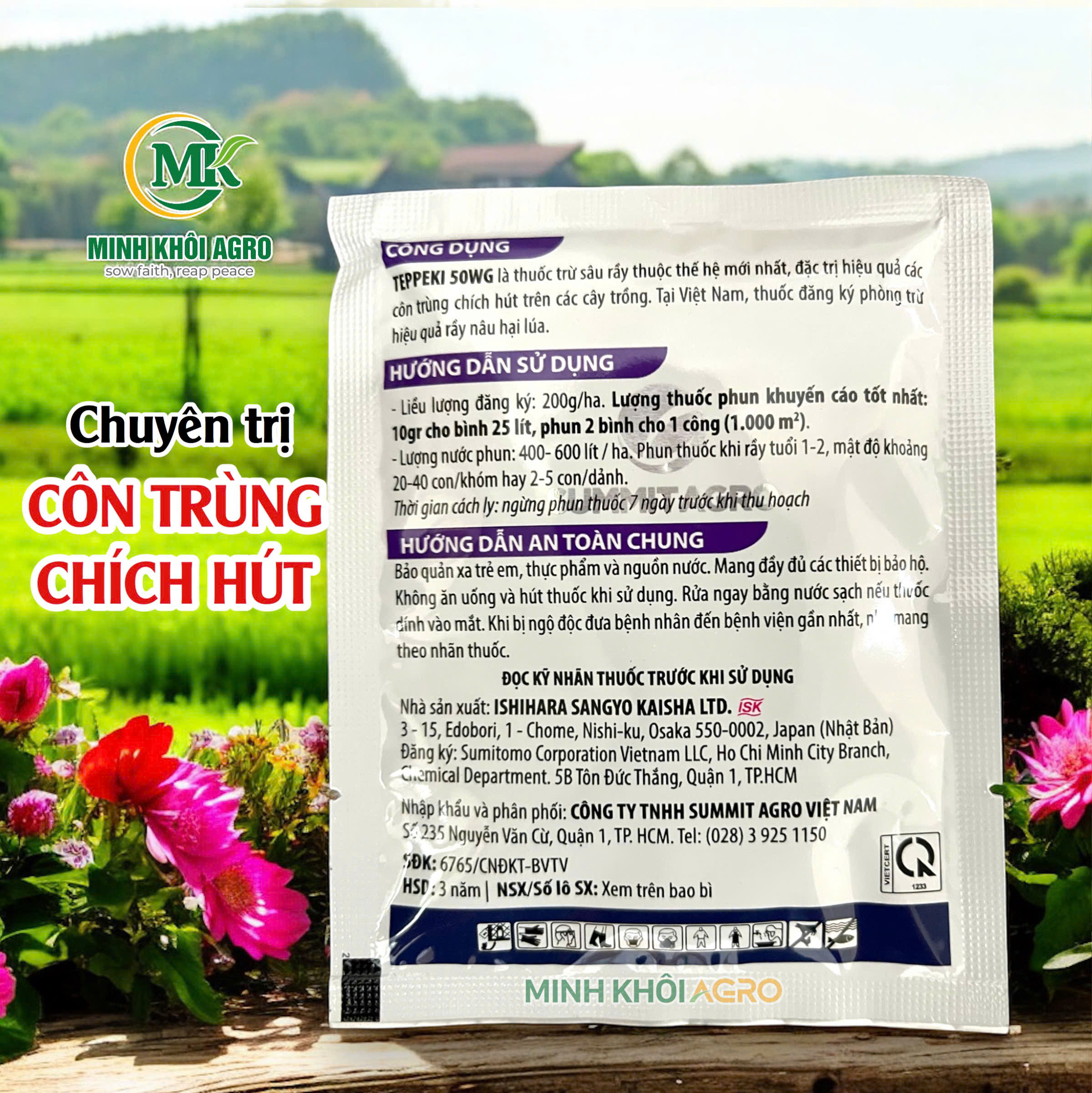 Thuốc đặc trị rầy TEPPEKI 50WG - Gói 10g